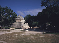Red House at Chichen Itza - chichen itza mayan ruins,chichen itza mayan temple,mayan temple pictures,mayan ruins photos